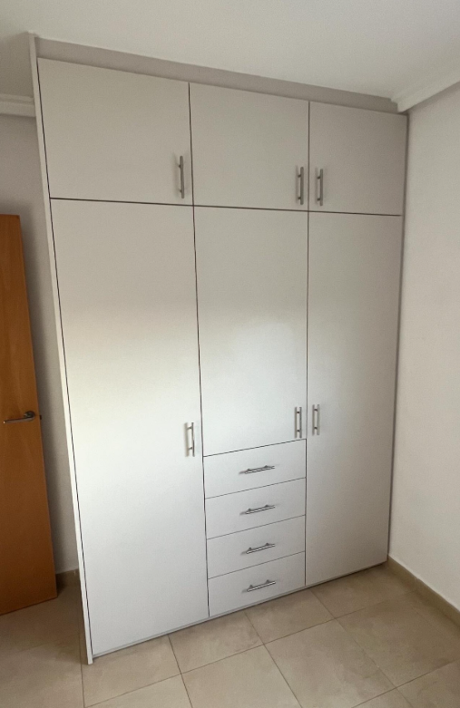 Armario Batiente Blanco con Cajonera Vista